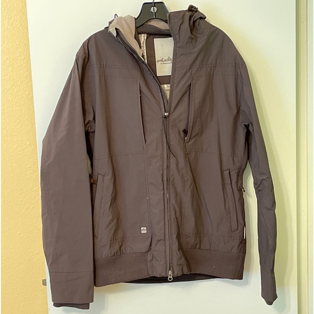 Planet Earth men’s jacket large dark brown